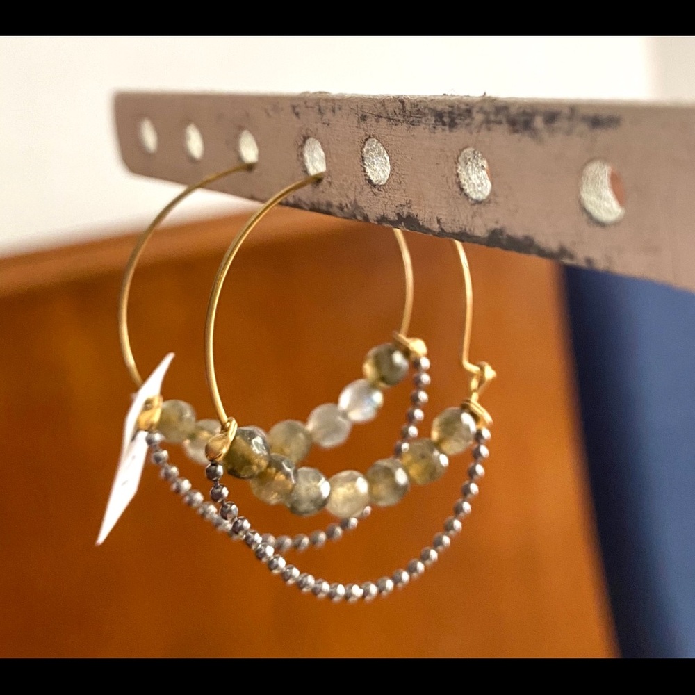 The Veronica Beaded Hoop